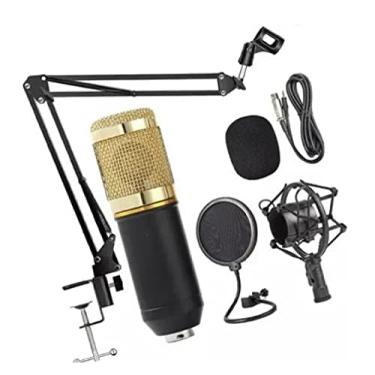 Imagem de Microfone Condensador Bm800 + Pop Filter + Aranha + Braço Articulado 4051