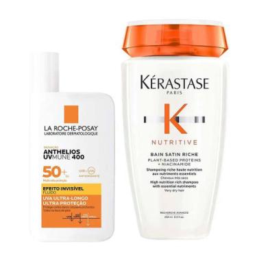 Imagem de Kérastase E La Roche-Posay Kit  Shampoo + Protetor Solar Facial