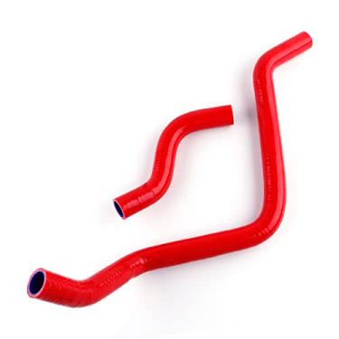 Imagem de JOIUYOLJ Kit de mangueira de radiador de silicone de 3 camadas para Ford Mustang GT/SVT V8 AT 97-04 (vermelho)