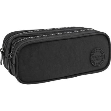 Imagem de Tilibra - Estojo Duplo Grande Académie Preto, Formato: (L)210mm x (A)90mm x (P)90mm