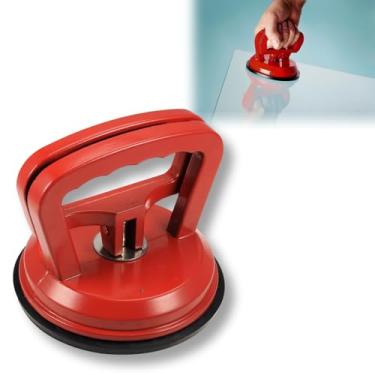 Imagem de VENTOSA BOMBA SUCÇÃO GARRA MANUAL SIMPLES CAP 40KG ALÇA TRANSPORTE VÁCUO PEÇAS LISA CHAPA VIDRO ESPELHO ASSENTAR PORCELANATO MÁRMORE GRANITO REPUXO TELA MANUSEIO REPARO DESAMASSAR LATARIA LANTERNAGEM