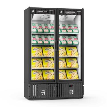 Imagem de Visa Cooler Congelados 1300 Litros Porta de Vidro Preto/Branco VCCO1300PV 220V - Refrimate