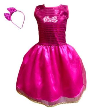 Imagem de Fantasia Vestido Barbie Infantil - Mundo Encantado Fantasias