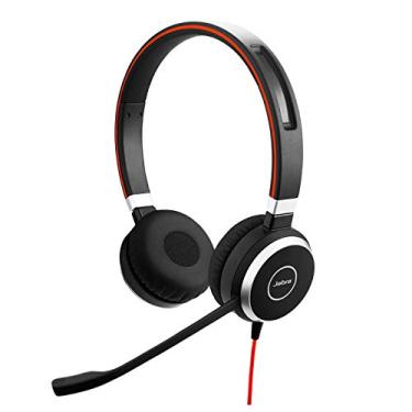 Imagem de Jabra Fone de ouvido estéreo Evolve 40 MS – Fones de ouvido certificados Microsoft Teams para softphone VoIP com cancelamento de ruído passivo – Cabo USB-C com controlador – Preto