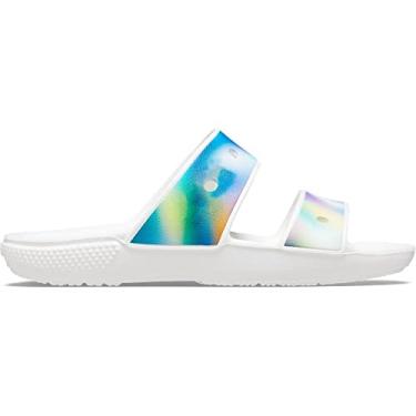 Imagem de Chinelo Classic Solarized Sandal, Crocs, Adulto Unissex, White/Multi, 40