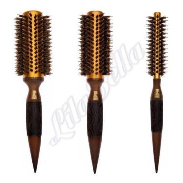 Imagem de Combo 3UN escova térmica metálicas profissionais pmg marco boni