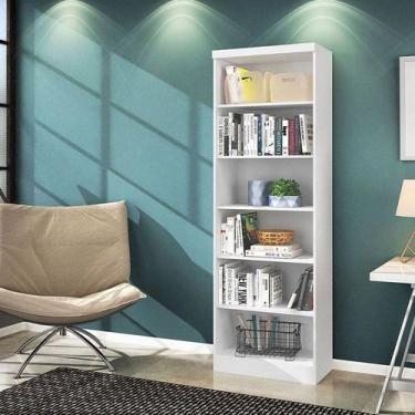 Imagem de Multiuso Livreiro Estante 1404 Sem Portas Branco - Qmovi Móveis - LM D