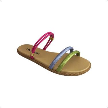 Imagem de Tamanco Rasteiro Moleca 2 tiras conforto dia a dia 5452.130, 36, Pink,