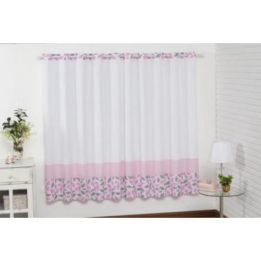 Imagem de Cortina Quarto Bebê Para Janela Tecido Poliéster 2M X 1,70M - Lika Bab