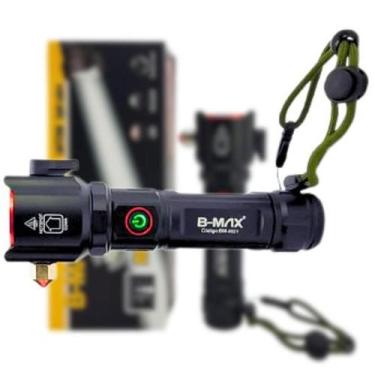 Imagem de Lanterna Tática Com Quebra Vidro Pesca Camping 2000m - B-Max