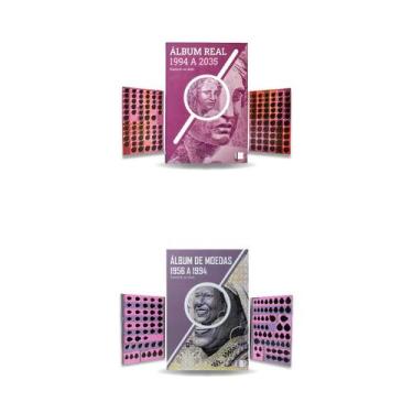 Imagem de 2 catálogos de moedas real cruzado cruzeiro 1956 a 2035 - Numismática 