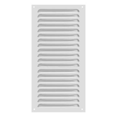 Imagem de PATIKIL Capa de ventilação de alumínio de 25 x 50 cm, cobertura de ventilação da grade de ar da tela HVAC Grelha com venezianas para casa, cozinha, lareira, banheiro, parede, teto, tom prateado