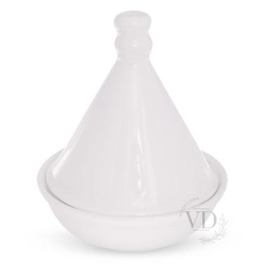 Imagem de Saleiro Marroquino ou Tagine de porcelana - VDDECORA LAR, Branco