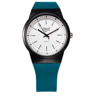 Imagem de Relógio Pulso Masculino Feminino Everlast Analógico E736, Azul Turques