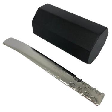 Imagem de Kit tereré inox luxo copo cuia octogonal 300ml preto + bomba tela fris