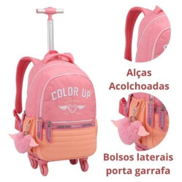 Imagem de Mochila de rodinha 18" seanite com 360 rodas(mi42206) - PRINCESA, lara