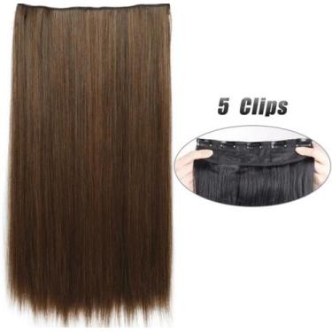 Imagem de Aplique de Cabelo Tic Tac em Fibra Bio Orgânica Liso 70cm Super Natura