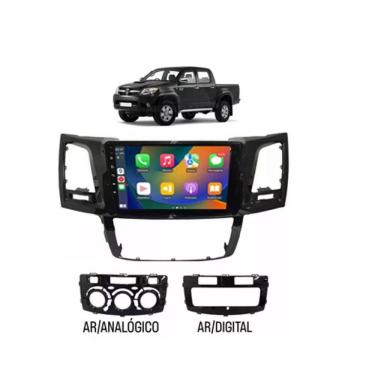 Imagem de Kit Multimídia Hilux 2006 / 2008 Android 9 Pol 2/32Gb Carplay Gps WiFi Rádio Bt - Vision 8990CP