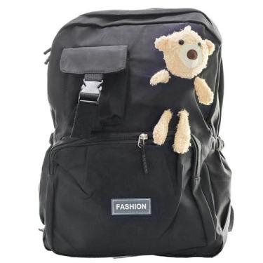 Imagem de Mochila Reforçada Escolar Bear Preta Notebook 43x30cm - Frigopro