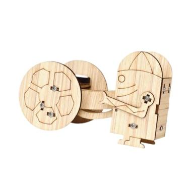 Imagem de Dynwave DIY Bola Lançamento Robô Brinquedo Artesanato Kits 3D Quebra-cabeça Kits Sensorial Desenvolvimento Ciência Experimento Robô Kit para Crianças Adultos