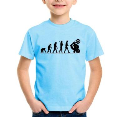 Imagem de Camiseta Infantil Evolução do Grau XT 660 - Foca na Moda, Azul bebê, 4