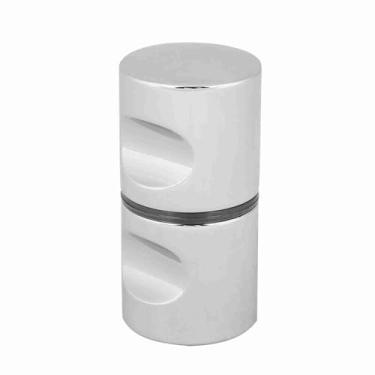 Imagem de Maçanetas da Porta do Chuveiro Liga de Alumínio Chapeado Puxar Botão para Casa Banheiro Chuveiro Glasoor Ferragem #2 (Liga de alumínio * 3)