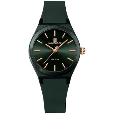 Imagem de Relógio Analógico Feminino De Quartzo Casual Com Pulseira De Silicone Impermeavel Verde