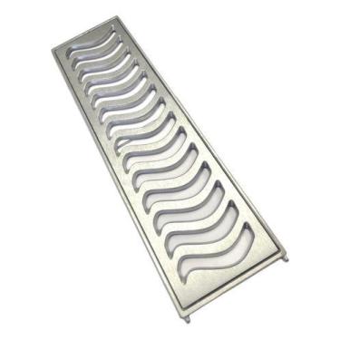 Imagem de Ralo Linear 15x200 Com Aro De Fixação(4 Pç 15x50) - Znubi Grelhas & Ci