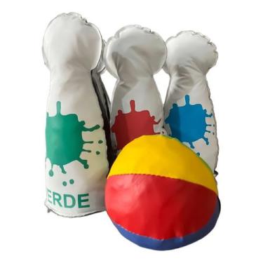 Imagem de Boliche Infantil Cores Pedagógico Educativo Escolar - Brink Sul, Forma