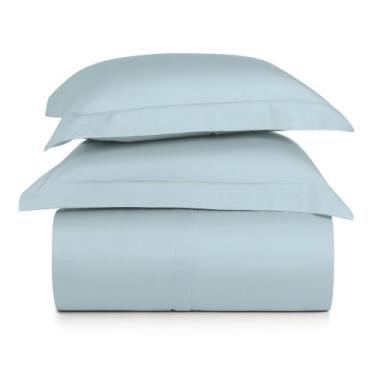 Imagem de Jogo de Duvet King 3 Peças Altenburg Algodão Lux 200 Fios Azul Etienne
