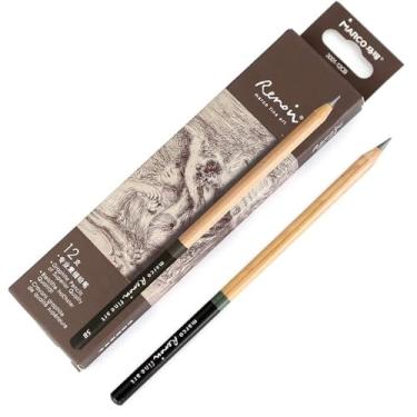 Imagem de Lápis de desenho com lápis, suprimentos de arte, 12 peças, nível de artista, 2H