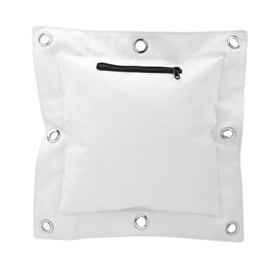 Imagem de plplaaoo Saco de pancada de parede, alvo de parede Wing Chun, bolsa de areia vazia de lona de parede com zíper, perfurador de boxe de treinamento de parede para boxe Muay Thai Sanda (L), saco de
