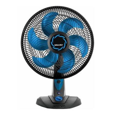 Imagem de Ventilador De Mesa Ultra Turbo Mallory 40Cm 220V Preto/Azul