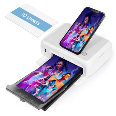 Imagem de HPRT CP4000L Impressora fotográfica de sublimação térmica portátil para iPhone/Android/laptop/MacBook, impressão de vídeo AR