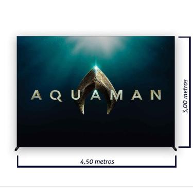 Imagem de Painel de Festa Retangular Aquaman Várias Medidas - Fera Print