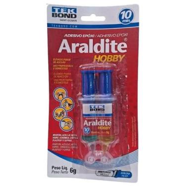 Imagem de Cola Adesivo Epoxi Araldite Hobby Seringa 6g Tekbond