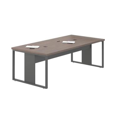 Imagem de Mesa De Reunião Para Escritório C- Caixa De Tomada - Freijó E Preto Freijó E Preto