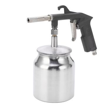 Imagem de Asixxsix Jateador de ar portátil, 10.0 bar de alta pressão Sand Gun kit de liga de alumínio portátil Sandblasting pistola de pulverização para solvente de óleo e materiais à base de água