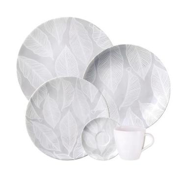 Imagem de Aparelho Jogo De Jantar Pratos Kit 20 Peças Porcelana Completo Arbo Tr