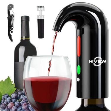 Imagem de Aerador elétrico de vinho HIVIEW Wine Dispenser Black