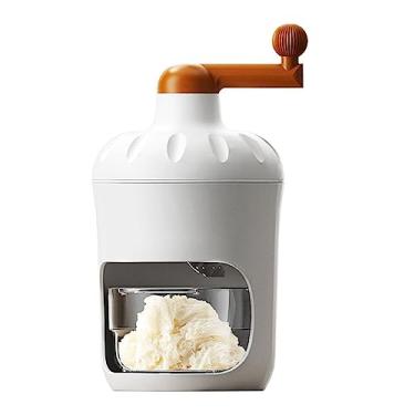 Imagem de Máquina de gelo raspada com manivela portátil, triturador de gelo em aço inoxidável, operação manual eficiente, design seguro para restaurantes domésticos