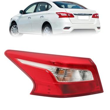Imagem de Thomletha Luz traseira externa de substituição do lado do motorista LH para Nissan Sentra 2016-2018 lâmpada traseira NI2804108 265553YU0A