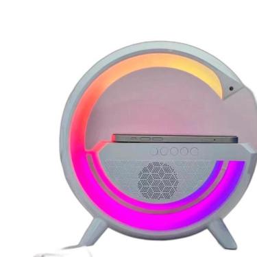 Imagem de Caixa De Som Luminária Led G Inteligente Carregador Indução - Bellator