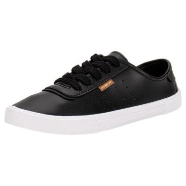 Imagem de Tênis feminino casual moleca 5296584, Preto, 35