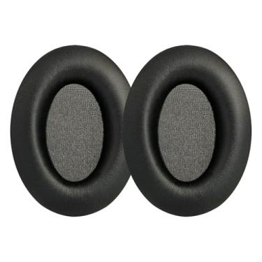 Imagem de UOWGA Almofadas De Reposição Para Fones Ouvido Sony Wh-1000Xm3 (Wh1000Xm3), Supra-Auriculares, Com Couro Proteína Mais Macio, Espuma Memória Isolamento Ruído (Preto)