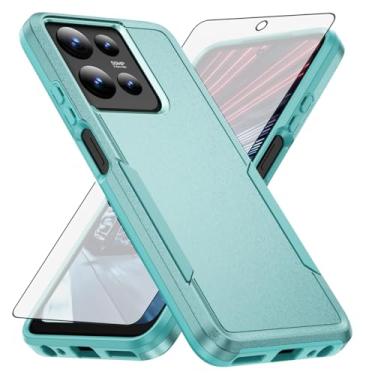 Imagem de Asuwish Capa de celular para Motorola Moto G 5G 2025 com protetor de tela de vidro temperado e fina híbrida protetora de corpo inteiro, acessórios para celular G5G 5 G G5 feminino masculino verde