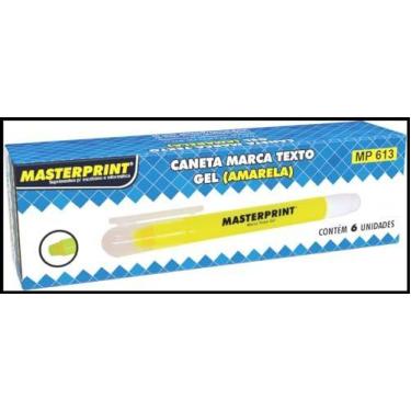 Imagem de Caneta Marca Texto Gel Mp 613 Amarela Gel - MASTERPRINT