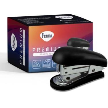 Imagem de Grampeador Mini P/20Fls 26/6 Preto 6,4Cm - FRAMA