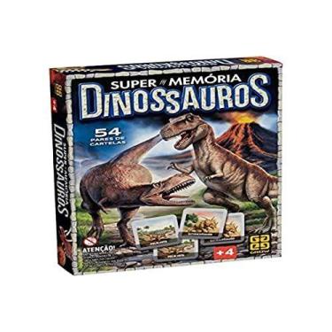 Imagem de Jogo Da Memoria Dinossauros Super Memoria - GROW