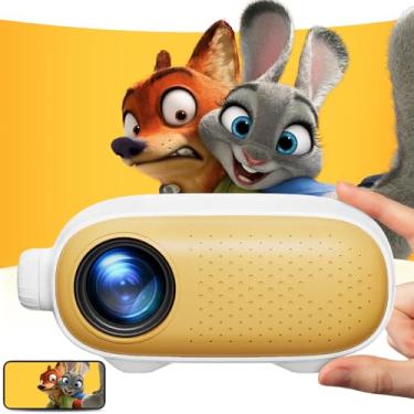 Imagem de ARTSEA Mini projetor portátil para iPhone - HD 1080p suporta projetor de filmes Pico para assistir desenhos animados, projetor de telefone compatível com HDMI, USB, TV Stick, laptop, iOS e Android
